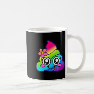 Regenboog Op Emoji Schattig Eenhoorn O Bloem Dwaas Koffiemok