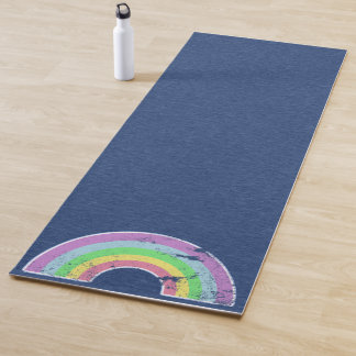 regenboog op Faux Denim Yoga Mat