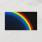 Regenboog op zwart visitekaartje (Achterkant)