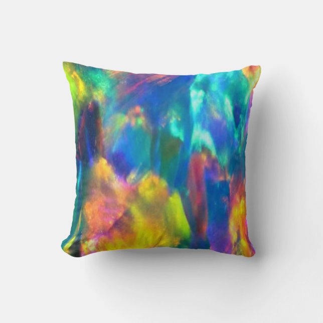 Regenboog opaal - kussen (Voorkant)