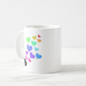 Regenboog Open Harten Koffiemok (Voorkant links)