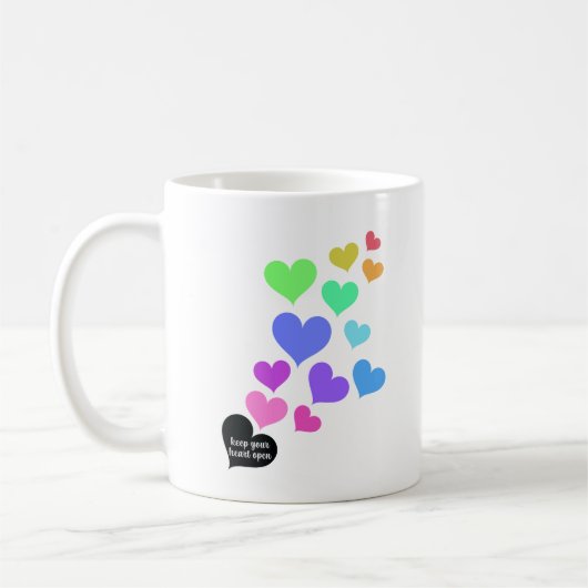 Regenboog Open Harten Koffiemok (Links)