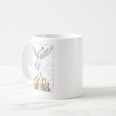 Regenboog Opstanding – Pride Engel van Hoop Koffiemok (Voorkant links)