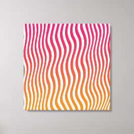 Regenboog Optische Strepen Canvas Afdruk