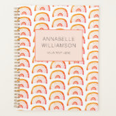 Regenboog oranje boho planner (Voorkant)