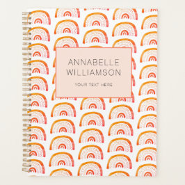 Regenboog oranje boho planner