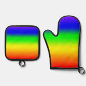Regenboog Ovenwant & Pannenlap Set (Voorkant)