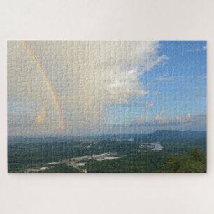 Regenboog over Chattanooga, Tennessee - 20x30 inch Legpuzzel