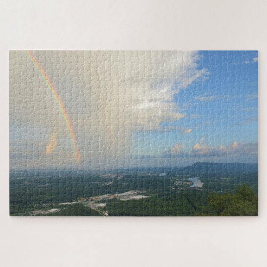 Regenboog over Chattanooga, Tennessee - 20x30 inch Legpuzzel (Horizontaal)