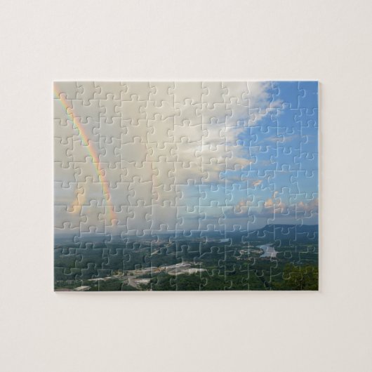 Regenboog over Chattanooga, Tennessee - 8 x 10 inc Legpuzzel (Horizontaal)