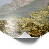 Regenboog over de bergen foto afdruk (Hoek)