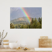 Regenboog over de bergen poster (Keuken)
