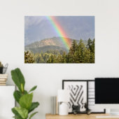 Regenboog over de bergen poster (Thuiskantoor)