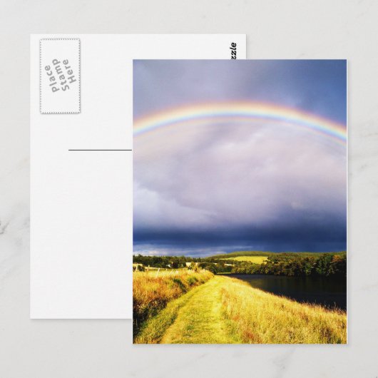 Regenboog over de Dee Briefkaart (Voorkant / Achterkant)