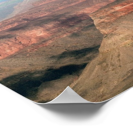 Regenboog over de Grand Canyon Poster (Hoek)