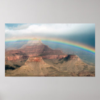 Regenboog over de Grand Canyon Poster