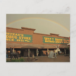 Regenboog over de muur briefkaart