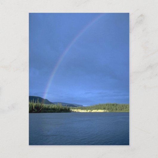 Regenboog over de Nahanni-rivier, NWT, Canada Briefkaart (Voorkant)