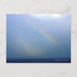 Regenboog over de oceaan briefkaart