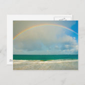 Regenboog over de oceaan briefkaart (Voorkant / Achterkant)