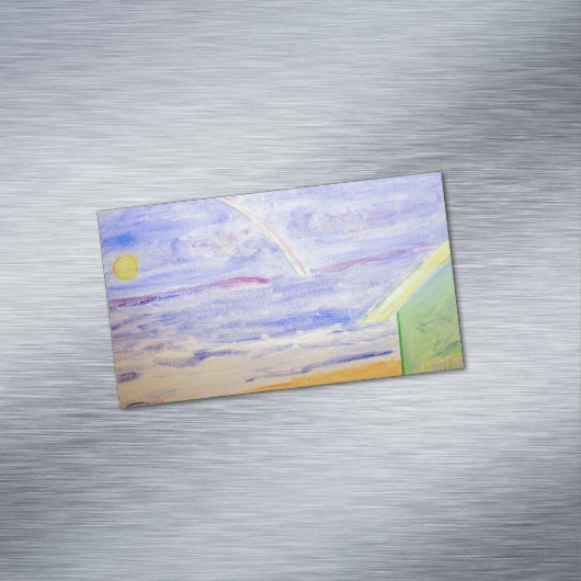 Regenboog over de     OceanBusiness Card Magnetisch Visitekaartje (Voorbeeld)