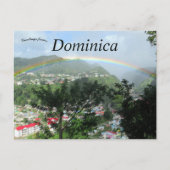 Regenboog over de rivier in Dominica Briefkaart (Voorkant)