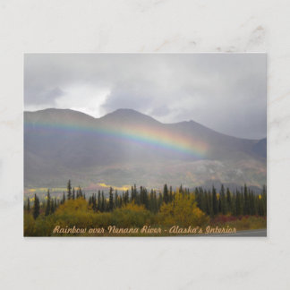 Regenboog over de vallei van de valkleuren briefkaart