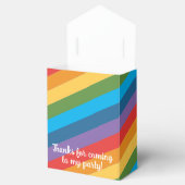 Regenboog over de wolken Baby's eerste verjaardag Bedankdoosjes (Geopend)