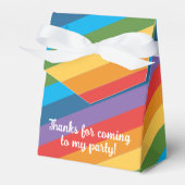 Regenboog over de wolken Baby's eerste verjaardag Bedankdoosjes (Voorkant Zijde)