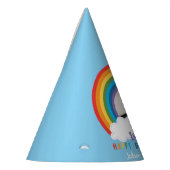 Regenboog over de wolken Baby's eerste verjaardag Feesthoedjes (Links)