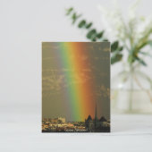 regenboog over Genève Briefkaart (Staand voorkant)