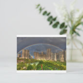 Regenboog over Hawaii Briefkaart (Staand voorkant)