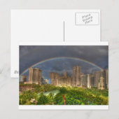 Regenboog over Hawaii Briefkaart (Voorkant / Achterkant)