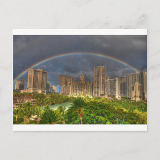 Regenboog over Hawaii Briefkaart