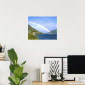 Regenboog over Hawea Lake, South Island, New Poster (Thuiskantoor)