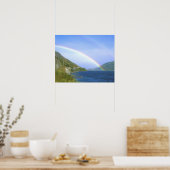 Regenboog over Hawea Lake, South Island, New Poster (Keuken)