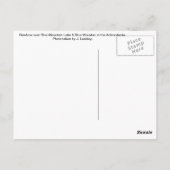 Regenboog over het Blue Mountain Lake Briefkaart (Achterkant)