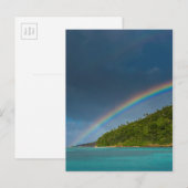 Regenboog over het eiland, Amerikaans-Samoa Briefkaart (Voorkant / Achterkant)