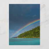 Regenboog over het eiland, Amerikaans-Samoa Briefkaart (Voorkant)