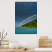 Regenboog over het eiland, Amerikaans-Samoa Poster (Keuken)