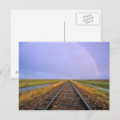 Regenboog over het spoor nabij Fairfield Briefkaart (Voorkant / Achterkant)