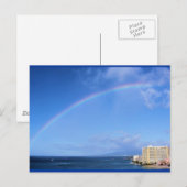 Regenboog over Honolulu, Hawaii Briefkaart (Voorkant / Achterkant)