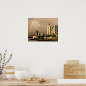 Regenboog over Honolulu, Hawaii, VS 2 Poster (Keuken)