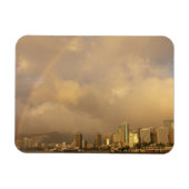 Regenboog over Honolulu, Hawaii, VS 3 Magneet (Horizontaal)