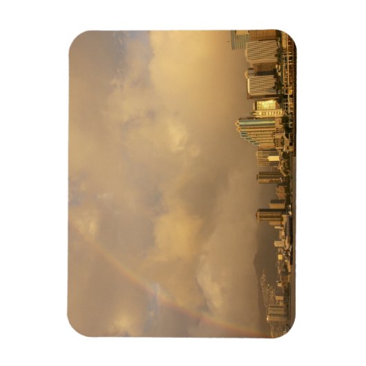Regenboog over Honolulu, Hawaii, VS 3 Magneet (Verticaal)