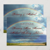 Regenboog over landvelden Weddenschappen Kaart (Voorkant / Achterkant)