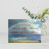 Regenboog over landvelden Weddenschappen Kaart (Staand voorkant)