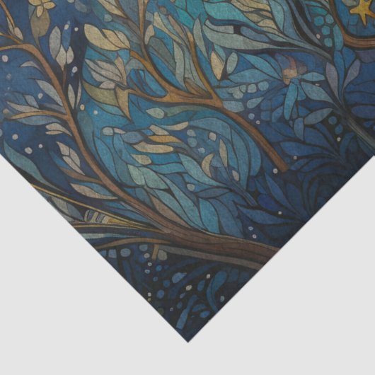 Regenboog over Moon Decoupage Tissue Paper Tissuepapier (Detail)