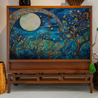Regenboog over Moon Decoupage Tissue Paper Tissuepapier