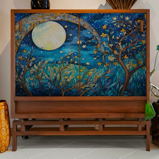 Regenboog over Moon Decoupage Tissue Paper Tissuepapier